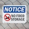 Signmission No Food Storage, 10 in W x Rectangle, Plastic OS-2PACK-NS-P-710-L-14624 - alternate 2